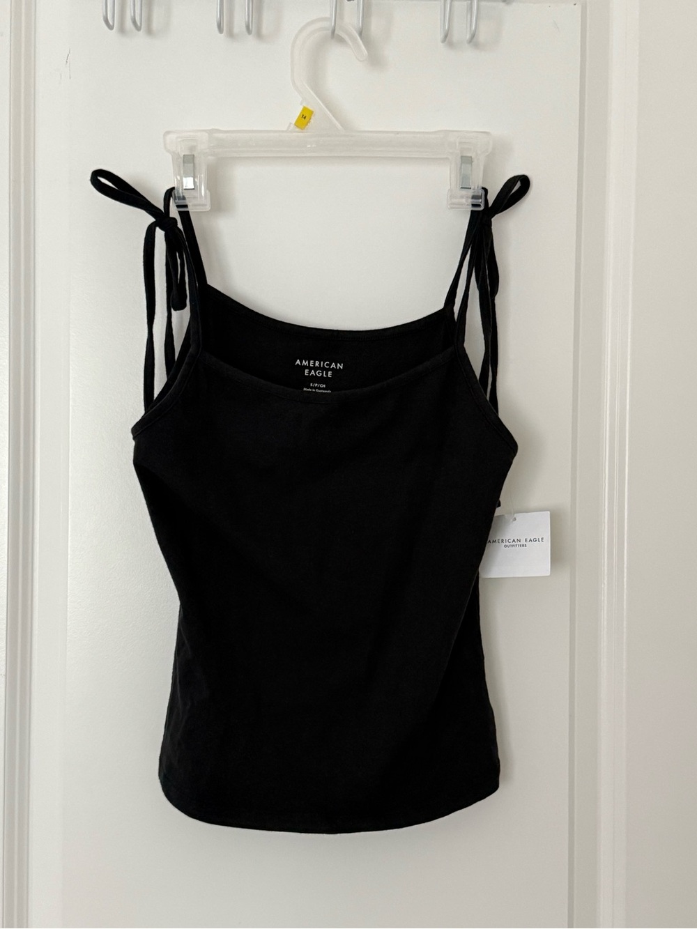 American Eagle Outfitters Black Tie-Strap Cami
